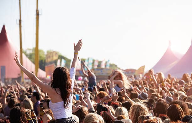 Crowd at an outdoor festival
